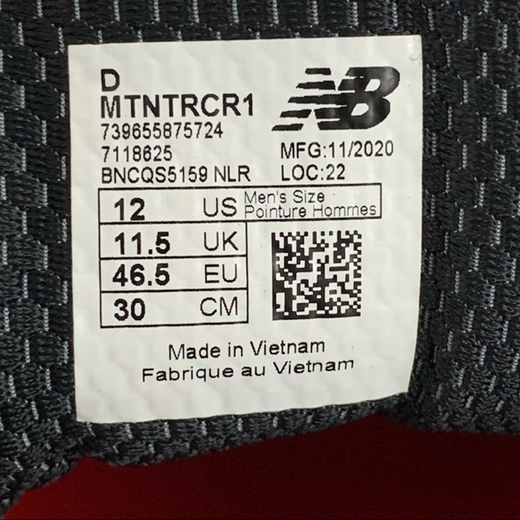 New Balance Red Speckled Sneakers - Picture 7 of 12